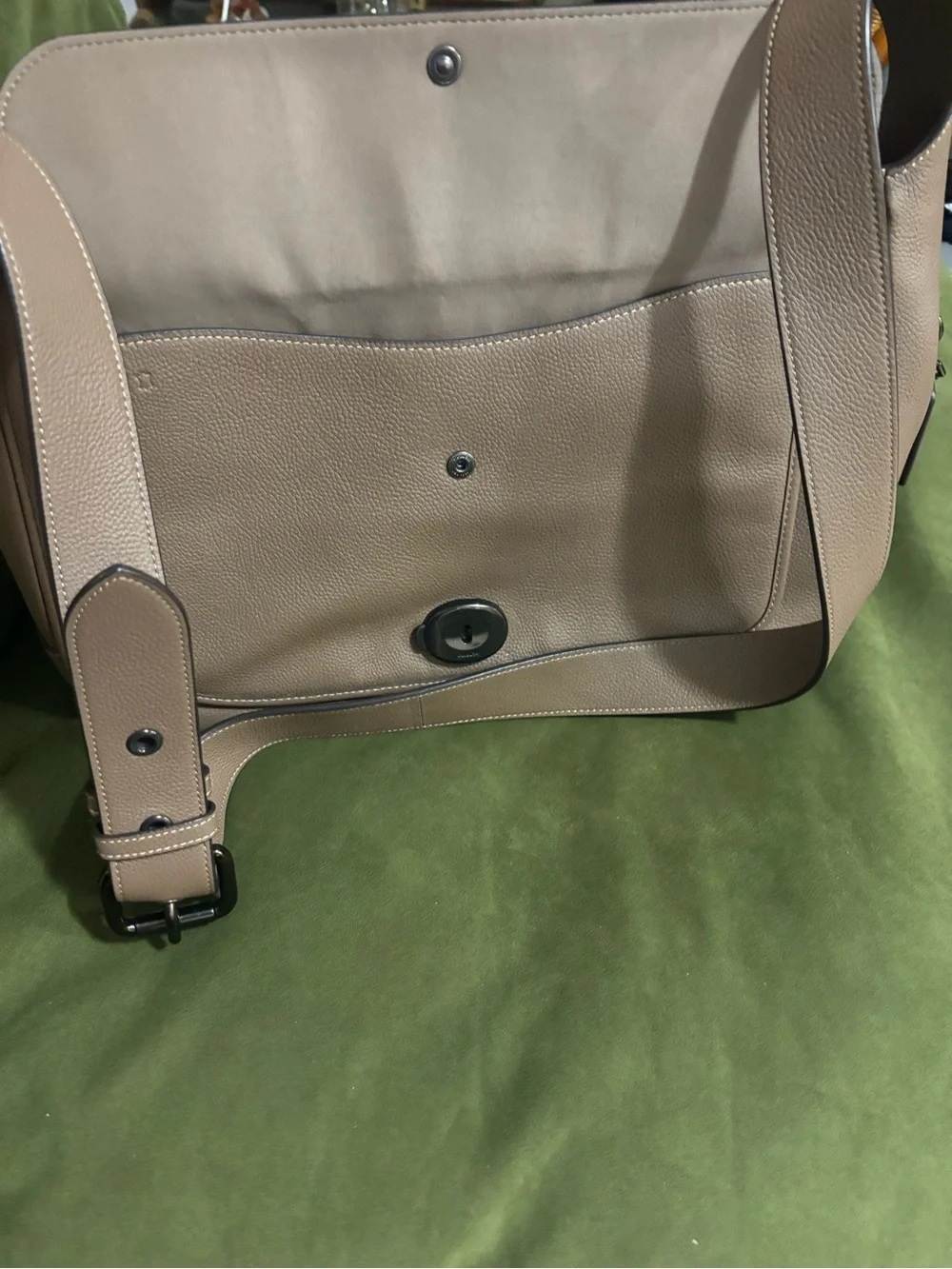 Coach leather messenger